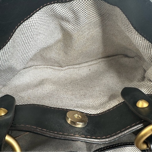 Dooney & Bourke Florentine Large Zip Barlow Leather Shoulder Handbag Black - Picture 14 of 16